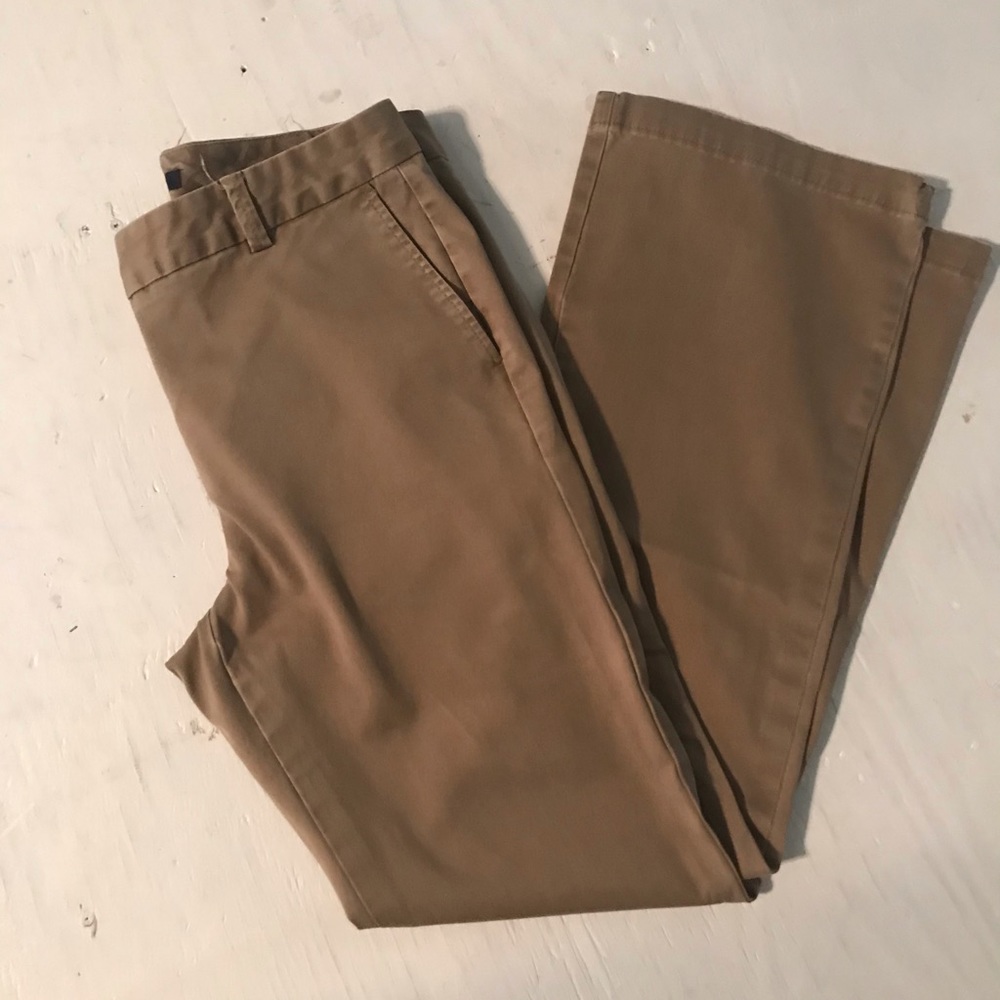 LandsEnd Chinos size 6 dark khaki color